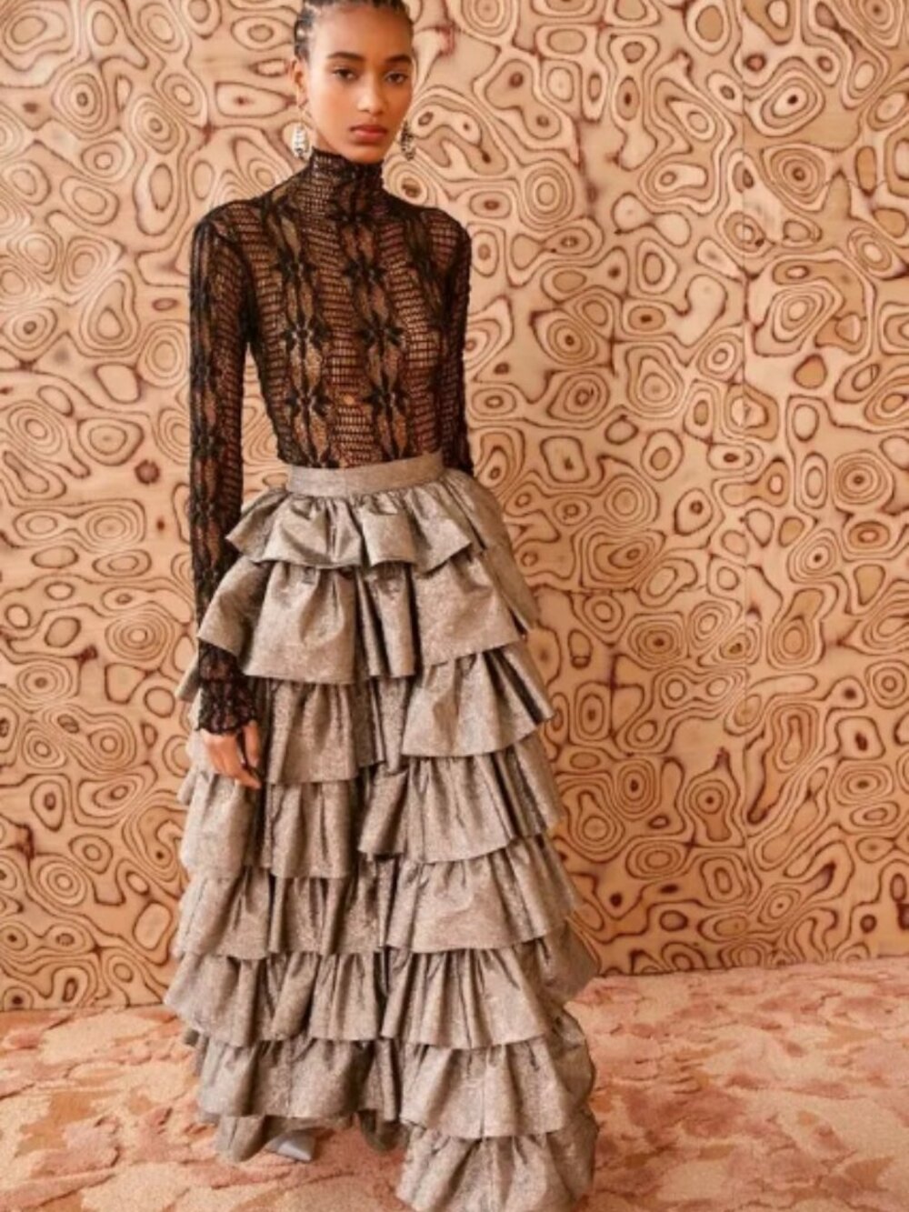 NWT ULLA JOHNSON Flora Maxi Skirt in Graphite XS $1,490